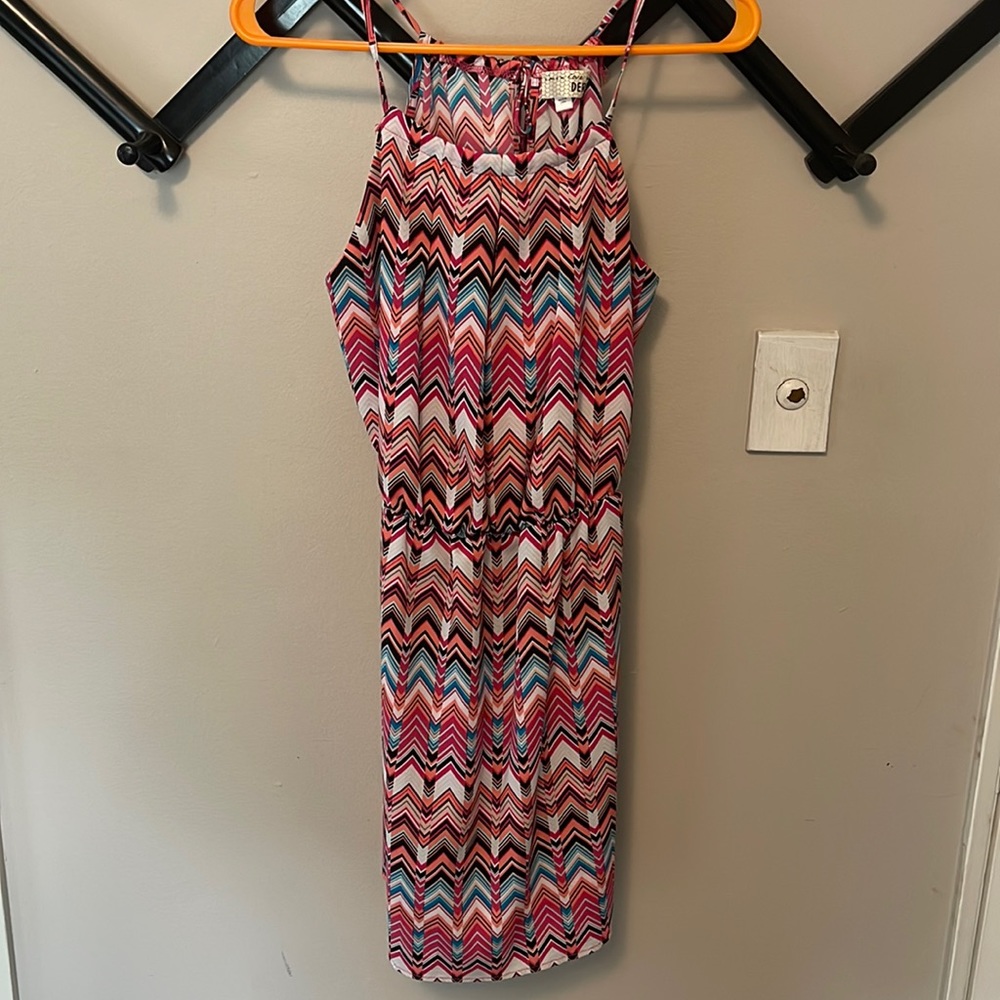Patterned Halter Neck Dress